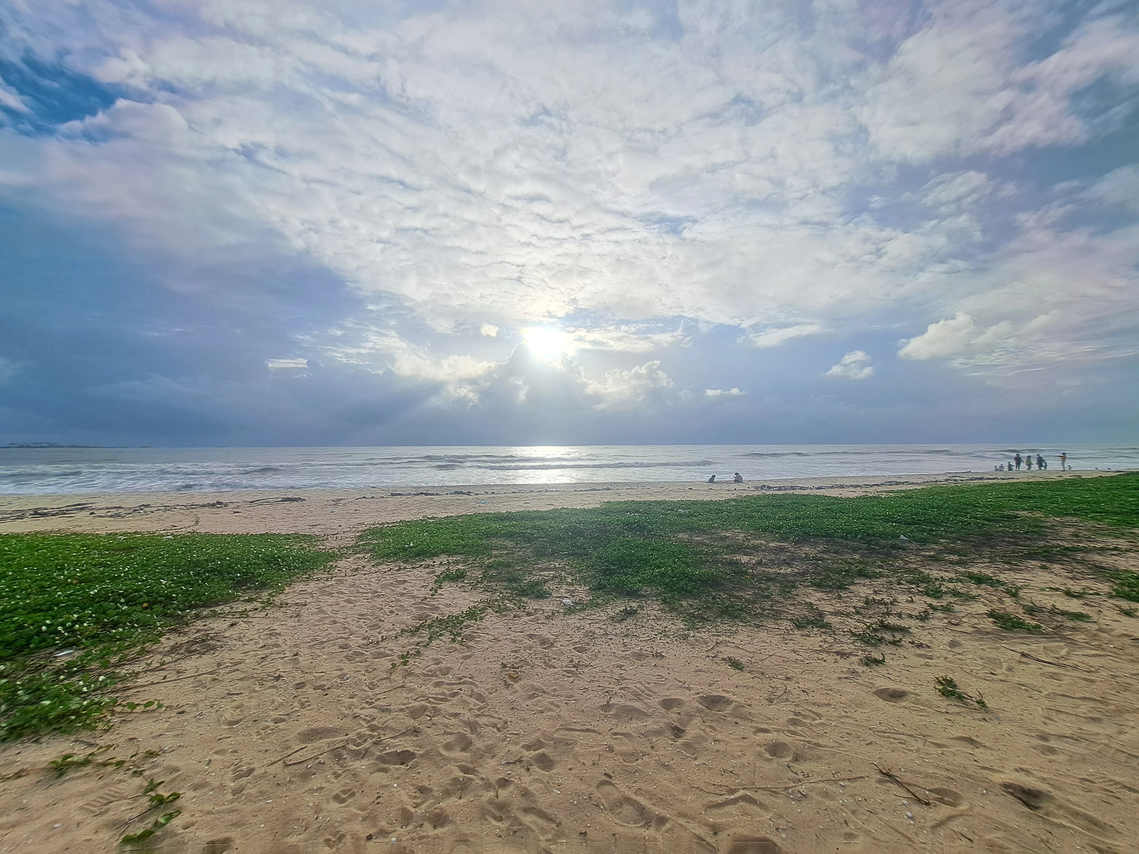 Pristine sandy beach across from TAM-BoSa