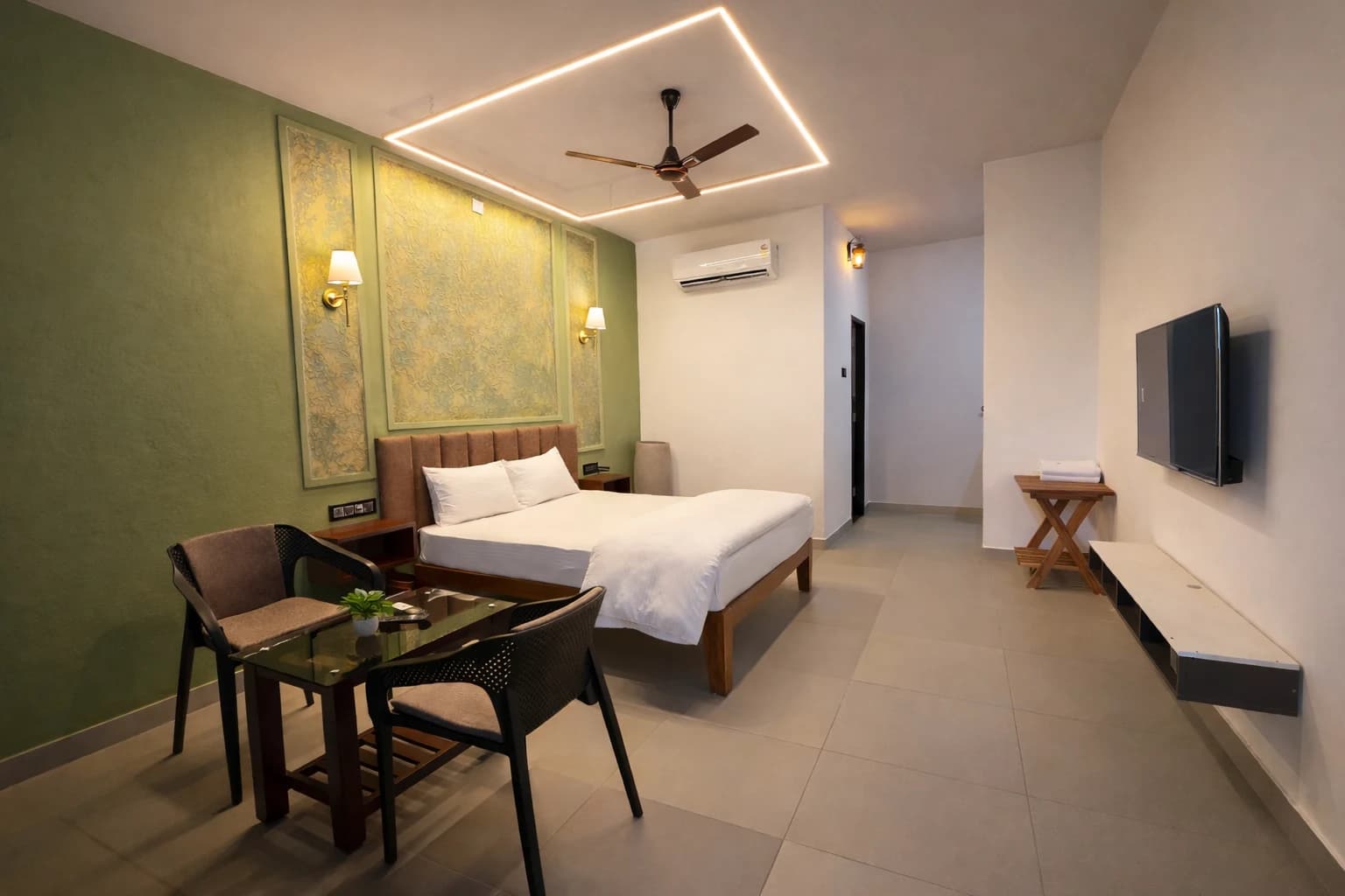 Cozy bedroom interior at TAM-BoSa