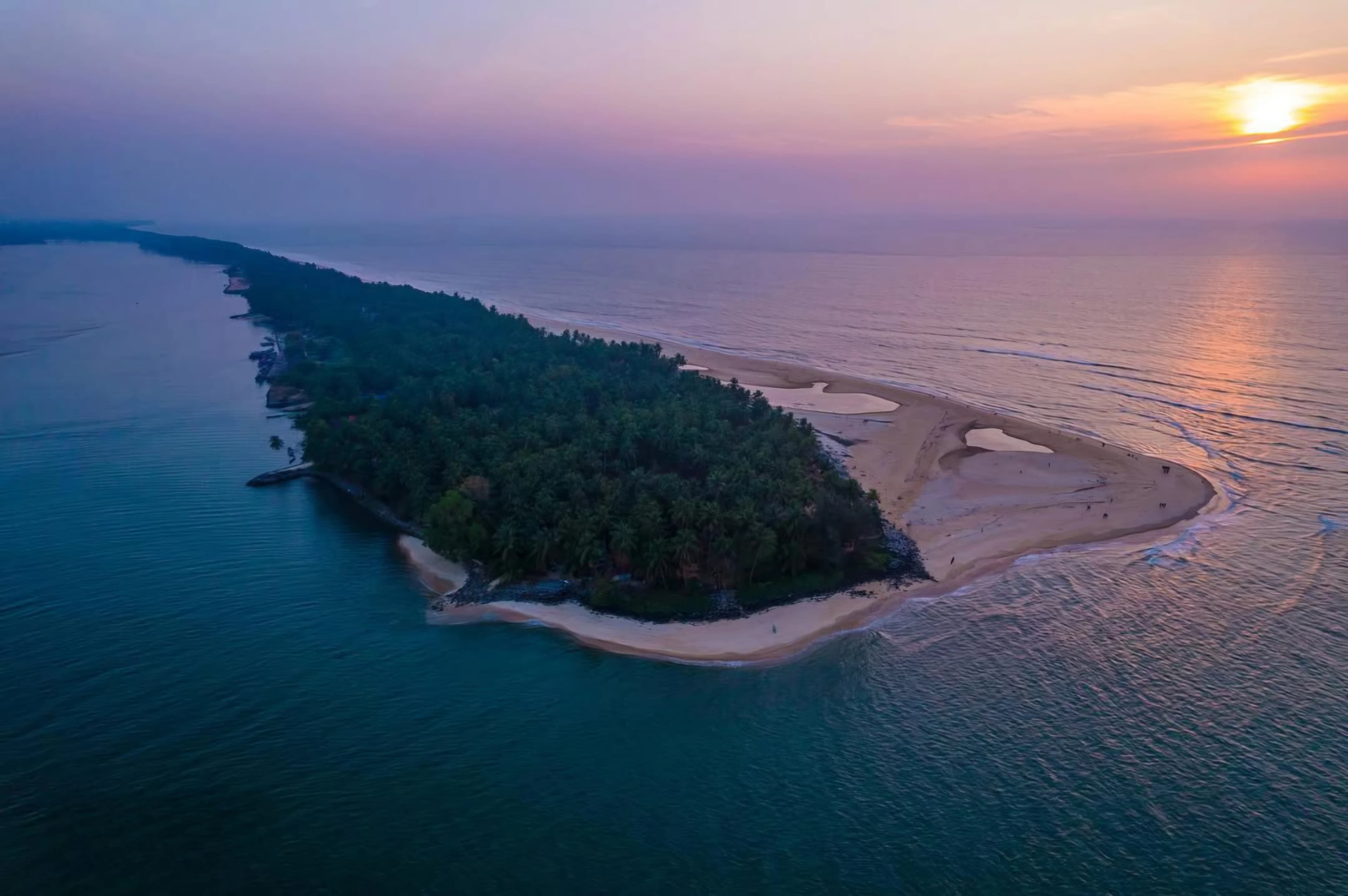 Calm river and backwaters surrounding TAM-BoSa Resort Udupi