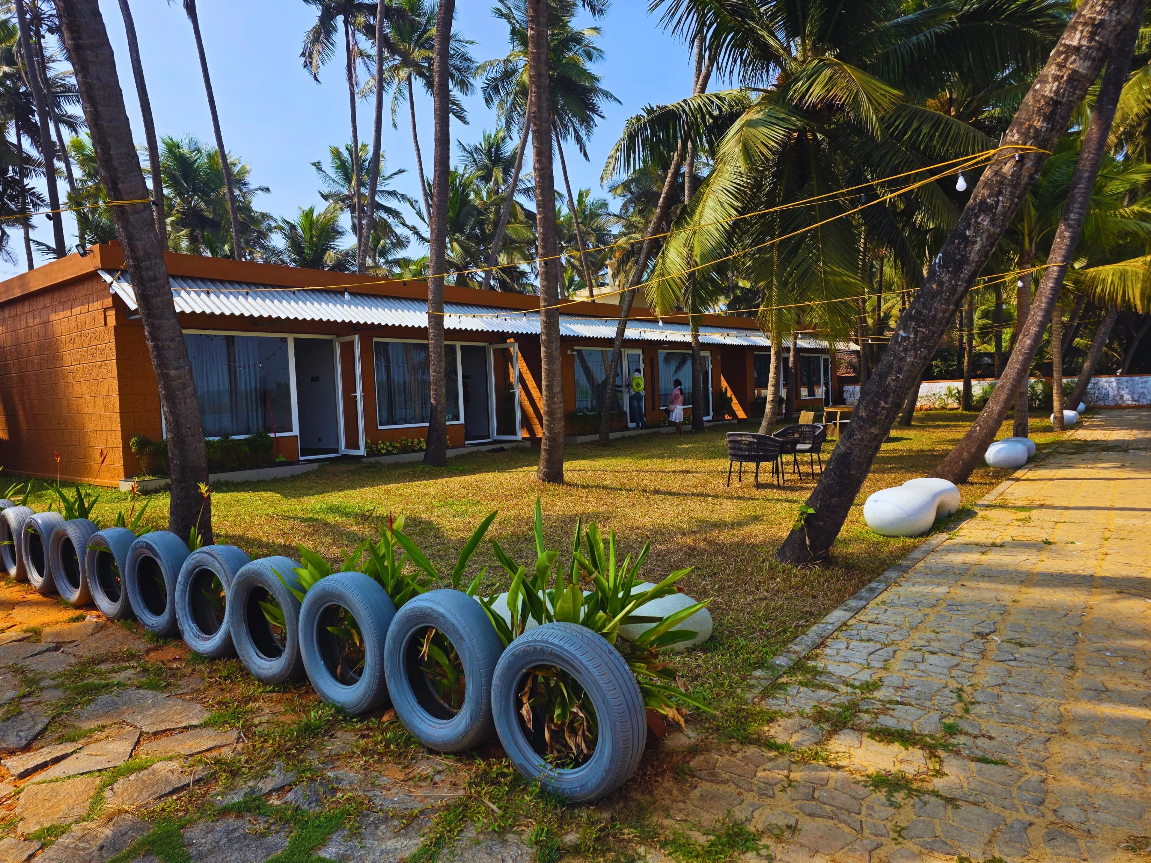 Beautiful landscape gardening at the retreat