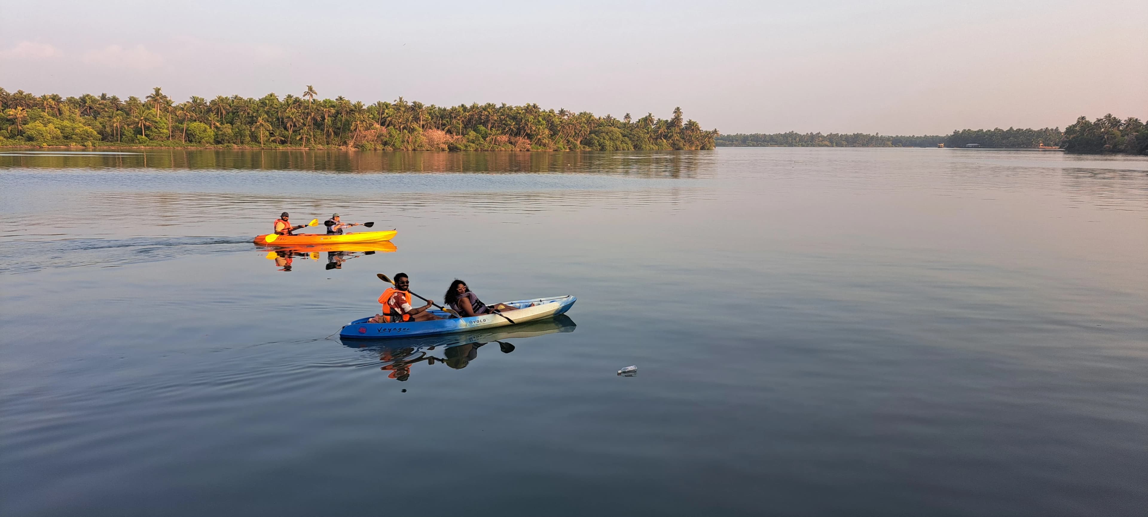 Sunset kayaking adventure
